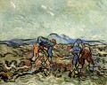 Les paysans soulevant des pommes de terre 2 Vincent van Gogh